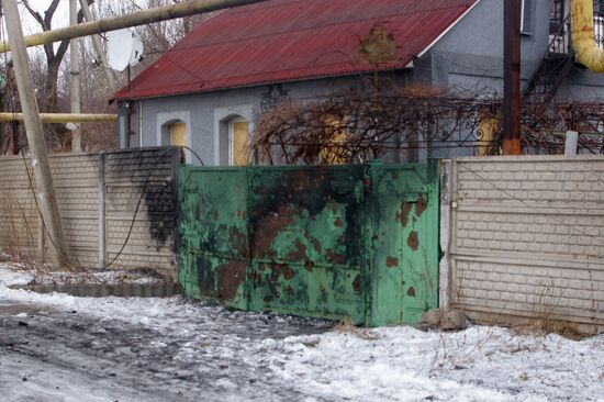 Последствия обстрелов Донецка
украинскими силовиками