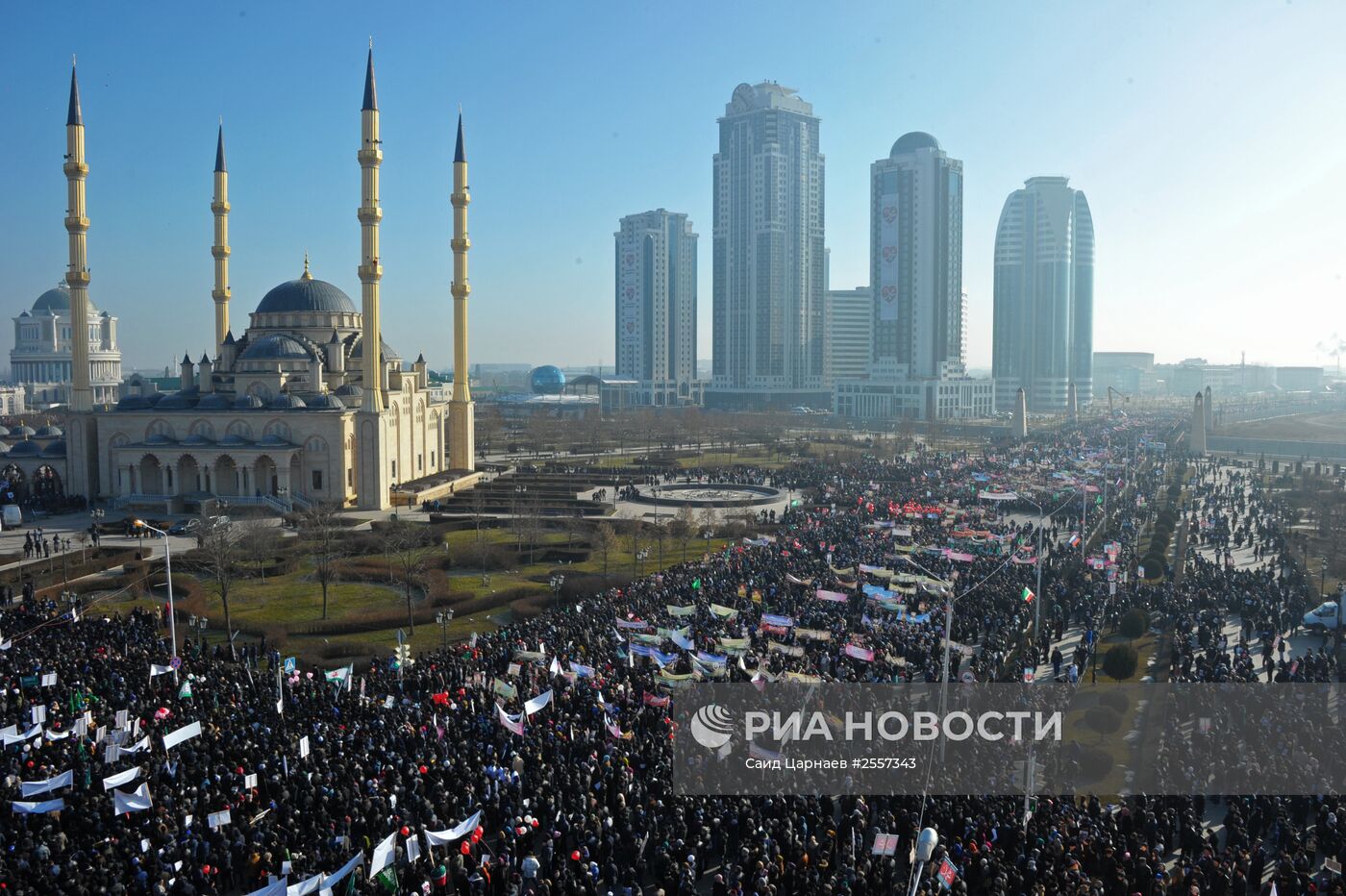 Акция протеста против публикаций, оскорбляющих пророка Мухаммеда