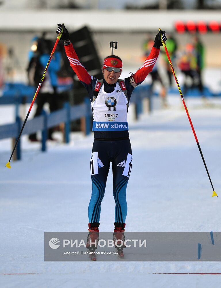 Биатлон. VI этап Кубка мира. Женщины. Гонка преследования