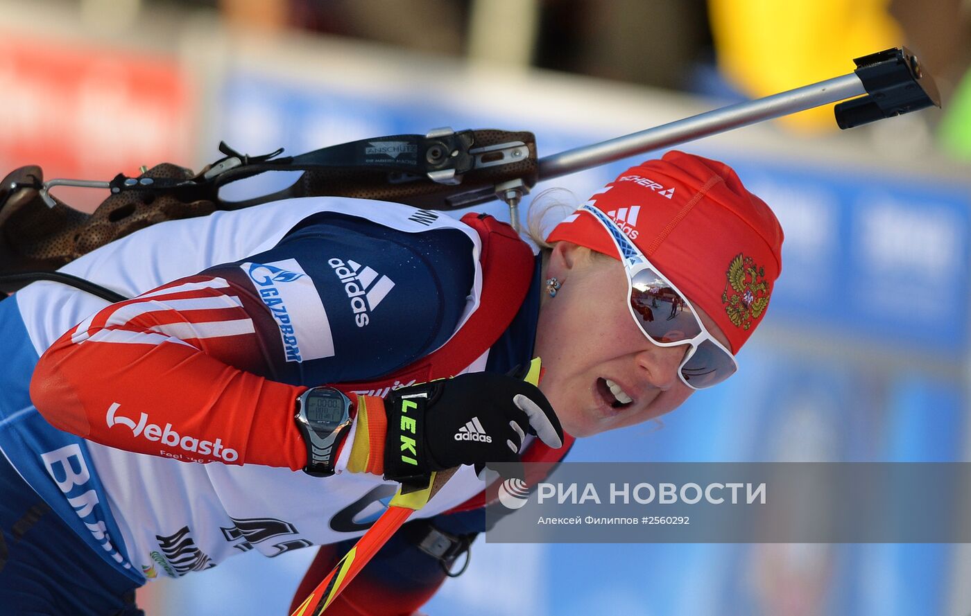 Биатлон. VI этап Кубка мира. Женщины. Гонка преследования