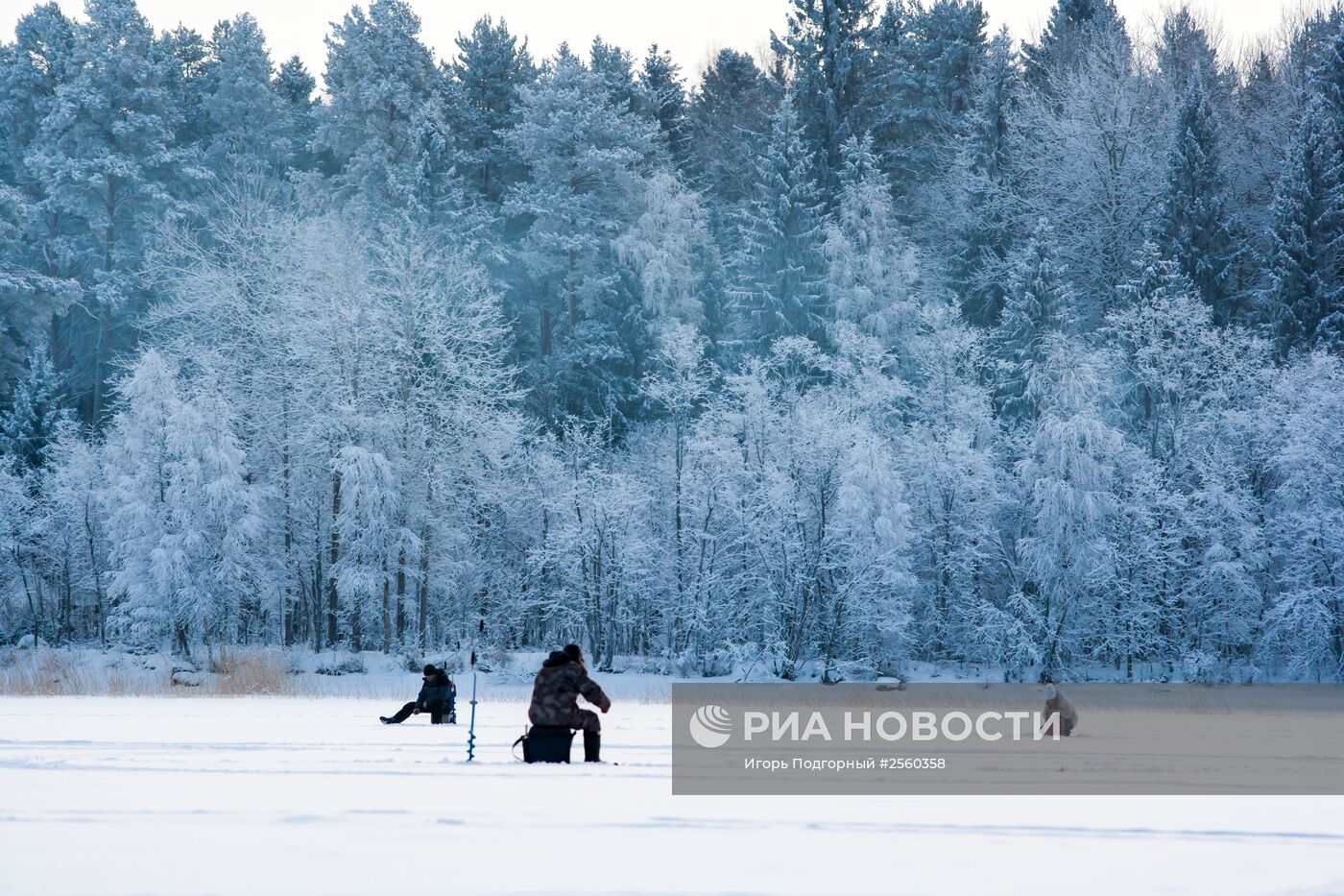 Зимняя рыбалка на Онежском озере