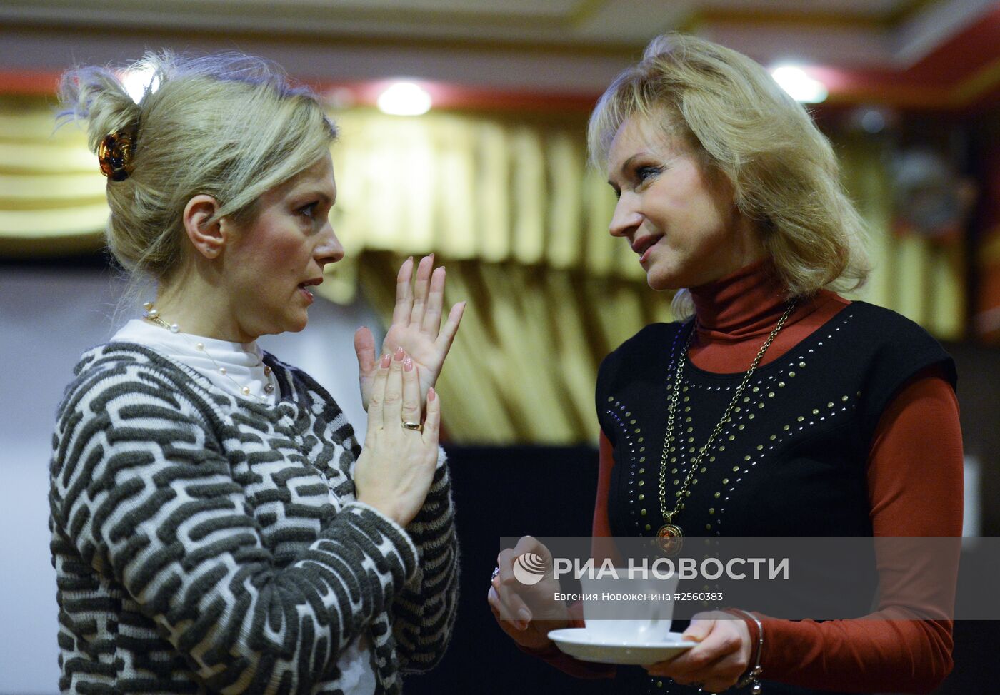 Репетициякомедии "Та еще семейка" режиссераКшиштофа Занусси