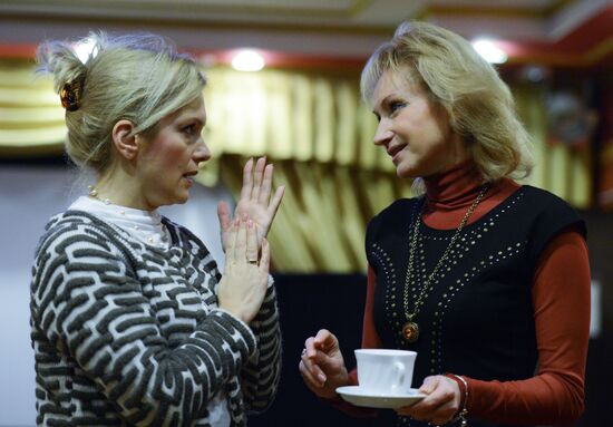 Репетициякомедии "Та еще семейка" режиссераКшиштофа Занусси