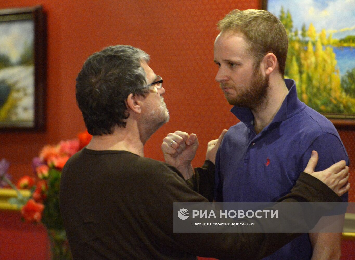 Репетиция
комедии "Та еще семейка" режиссера
Кшиштофа Занусси