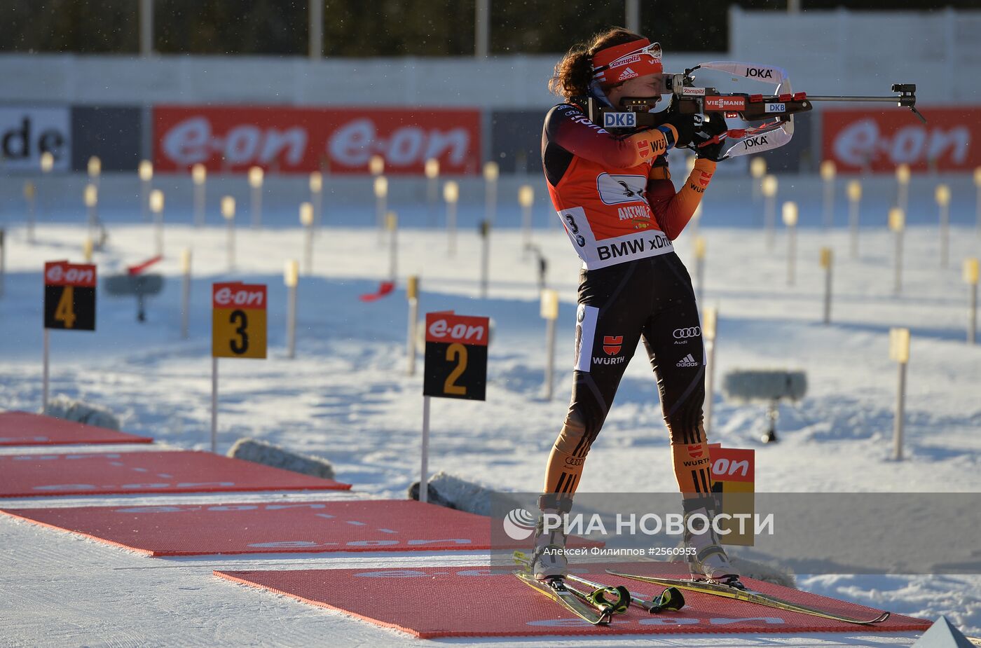 Биатлон. VI этап Кубка мира. Женщины. Эстафета