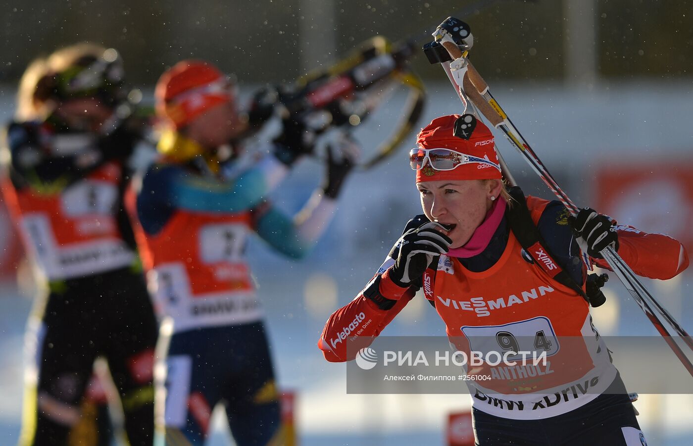 Биатлон. VI этап Кубка мира. Женщины. Эстафета