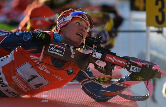 Биатлон. VI этап Кубка мира. Женщины. Эстафета