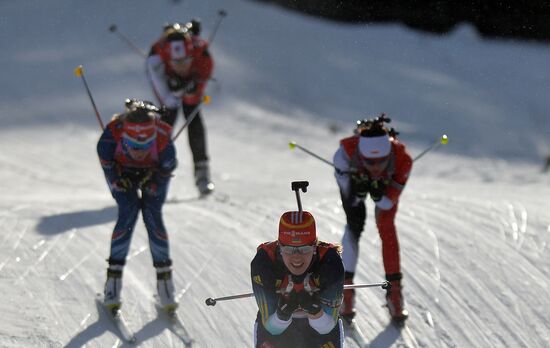 Биатлон. VI этап Кубка мира. Женщины. Эстафета