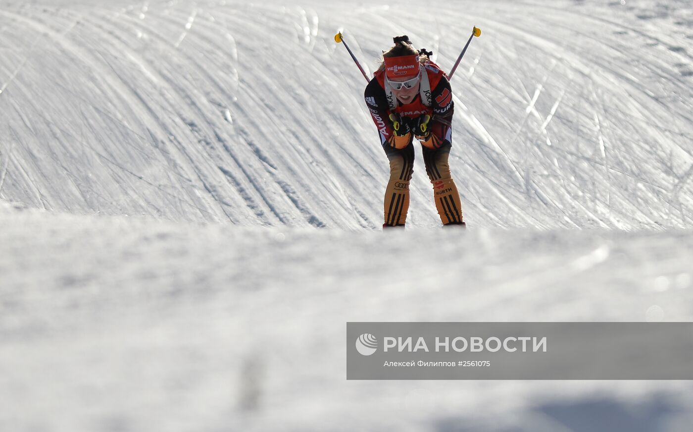 Биатлон. VI этап Кубка мира. Женщины. Эстафета