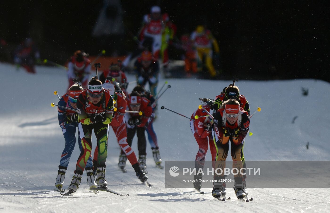 Биатлон. VI этап Кубка мира. Женщины. Эстафета