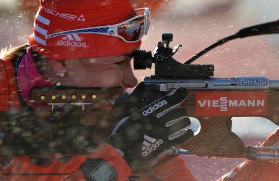 Биатлон. VI этап Кубка мира. Женщины. Эстафета