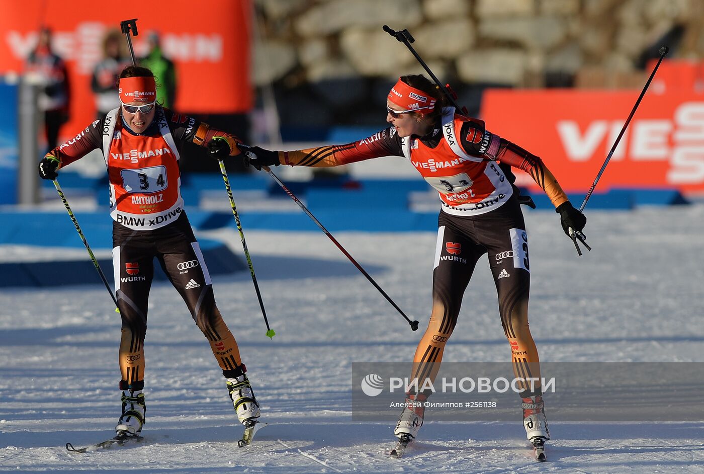 Биатлон. VI этап Кубка мира. Женщины. Эстафета