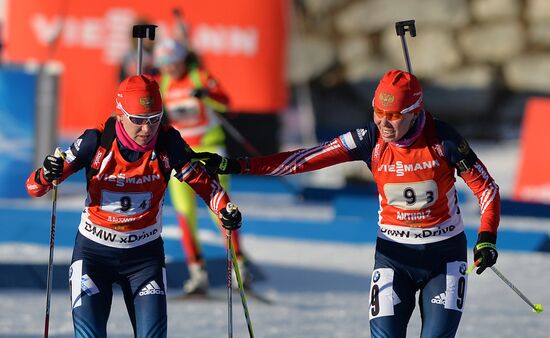 Биатлон. VI этап Кубка мира. Женщины. Эстафета