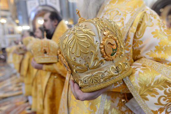 Богослужение по случаю 6-й годовщины интронизации патриарха Кирилла
