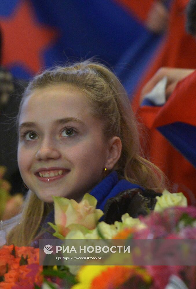 Встреча победителей и призеров чемпионата Европы по фигурному катанию