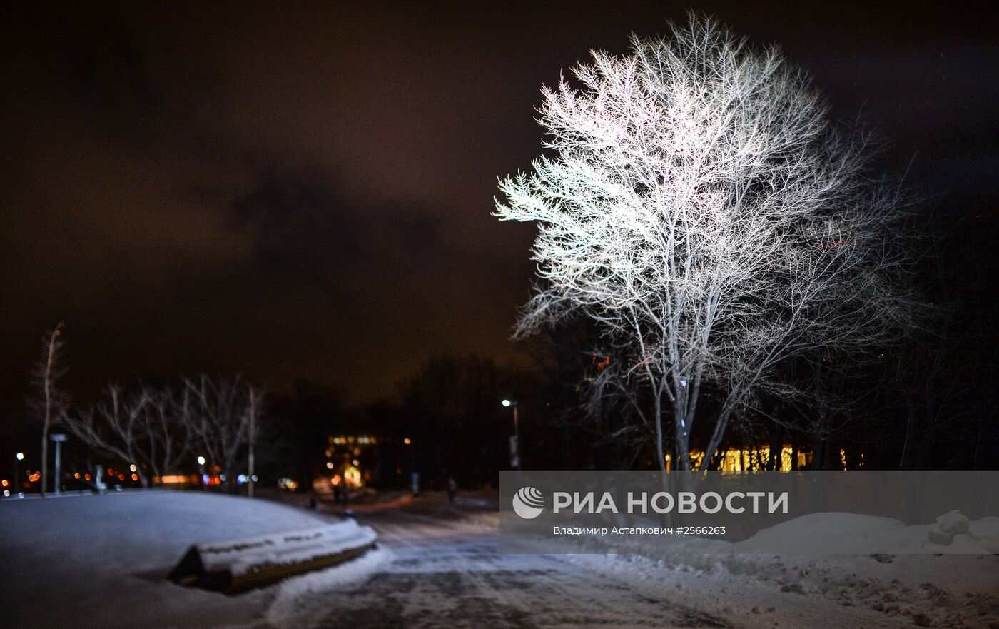 Снегопад в Москве