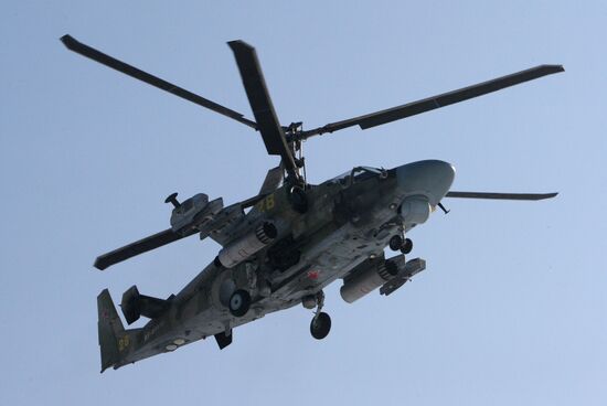 Учебно-тренировочные полеты вертолетов в Приморском крае