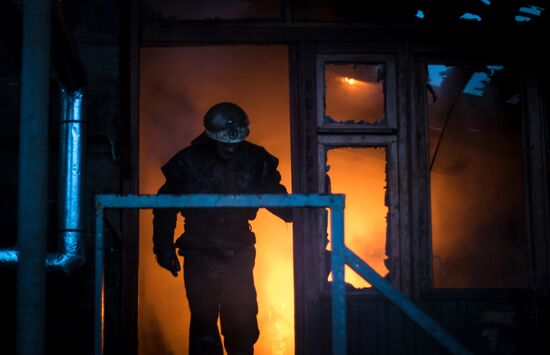 Последствия обстрела Донецка