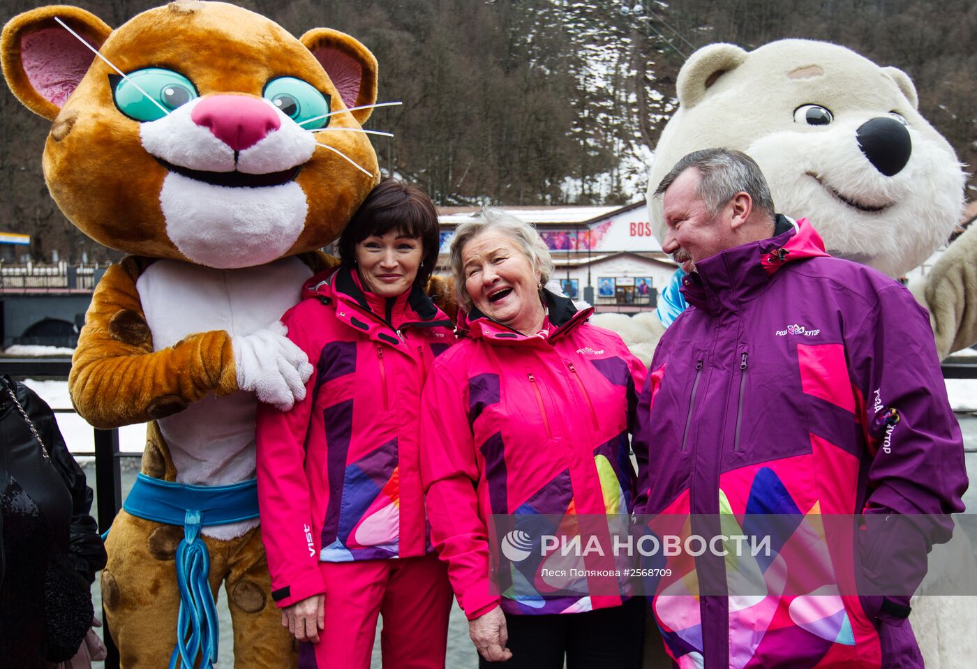 Открытие "Аллеи олимпийских чемпионов"