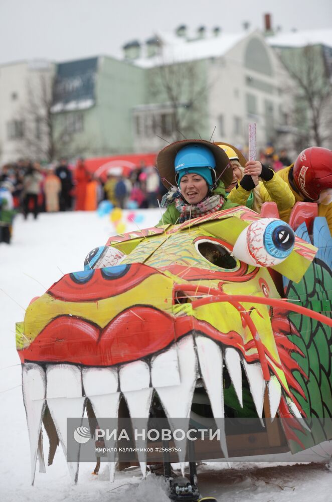 Фестиваль оригинальных саней "Winter SaniDay-2015" в Москве