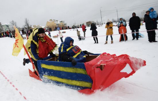Фестиваль оригинальных саней "Winter SaniDay-2015" в Москве