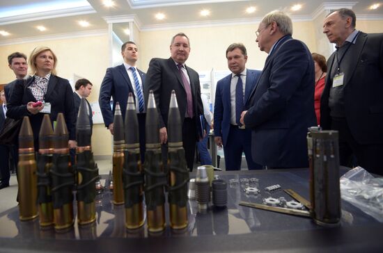 Вице-премьер РФ Д.Рогозин на конференции "Аддитивные технологии в российской промышленности"