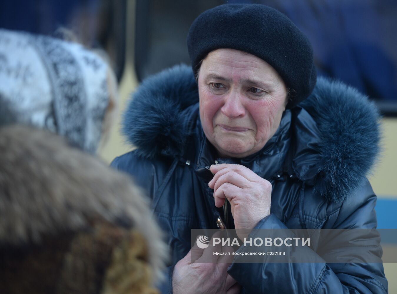 Четыре автобуса с беженцами отправились из Донецка в Россию