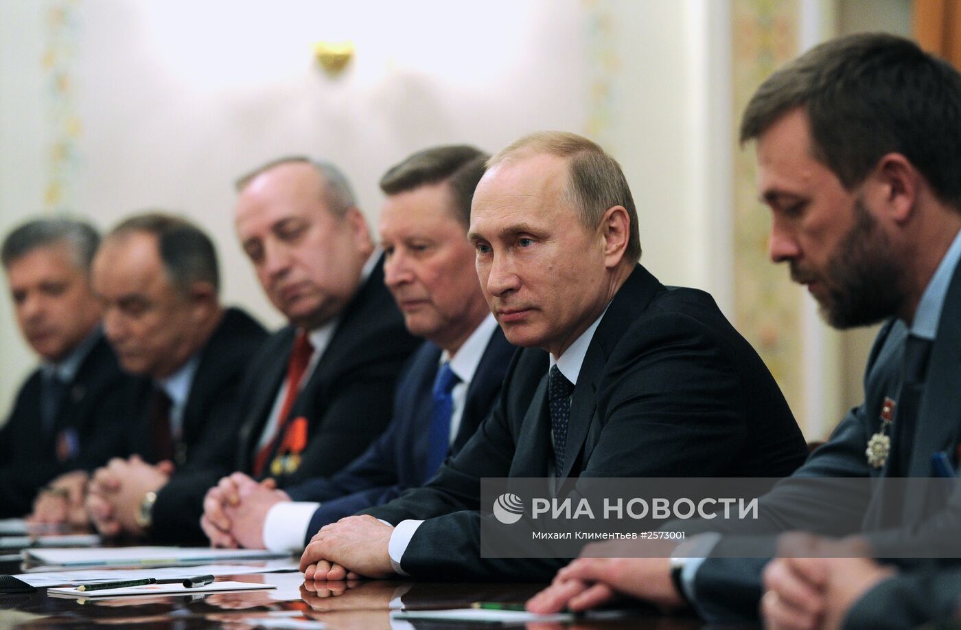 Президент РФ В.Путин встретился с представителями ветеранских организаций