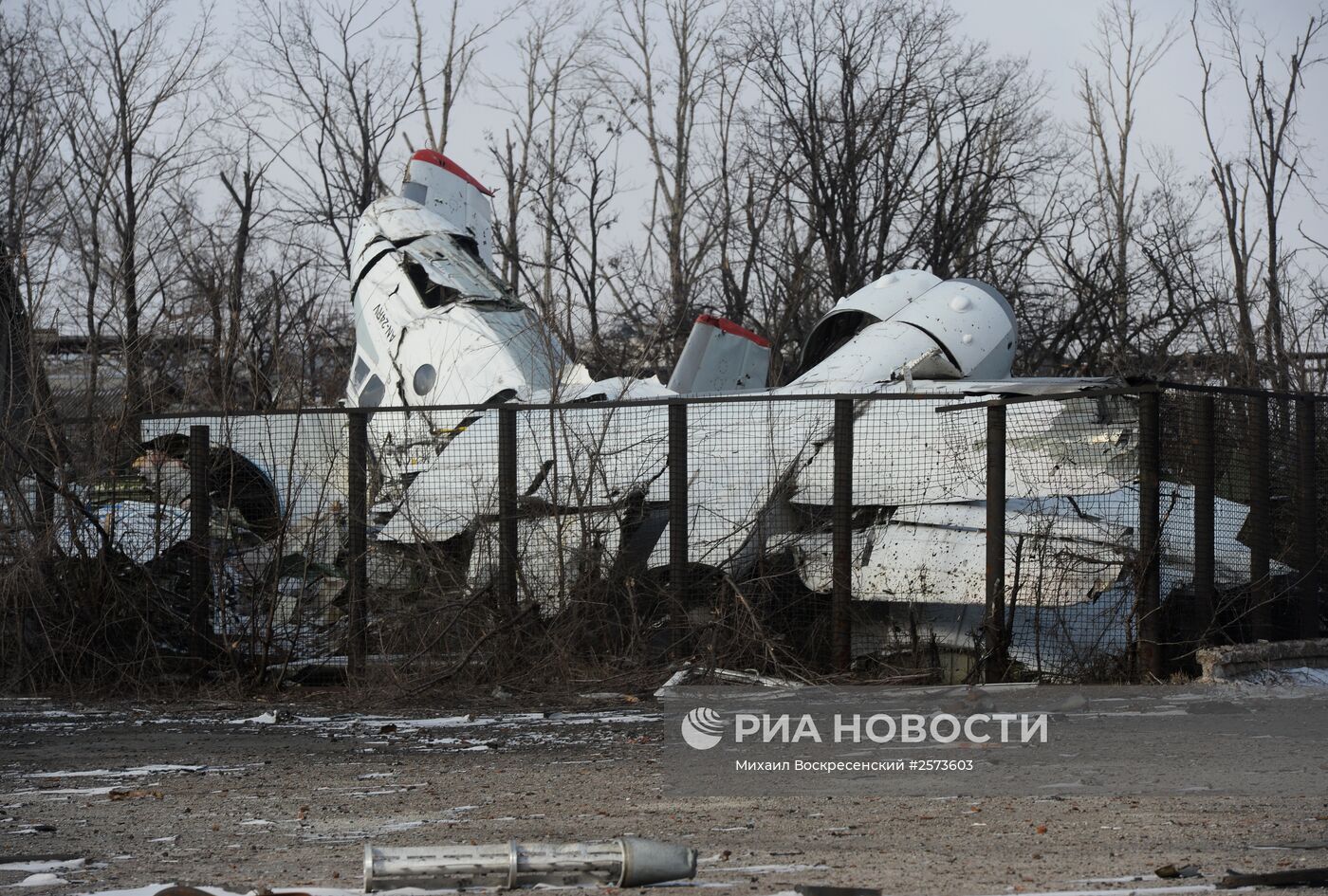 Разрушенный аэропорт Донецка