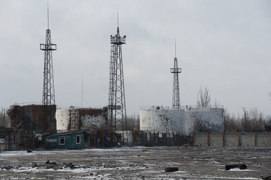 Разрушенный аэропорт Донецка