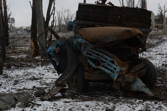 Разрушенный аэропорт Донецка