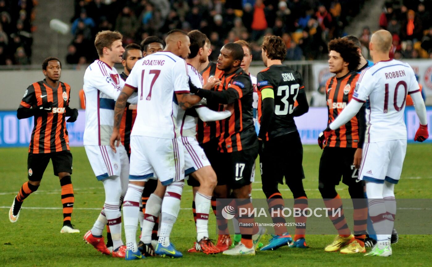 Футбол. Лига чемпионов. Матч "Шахтер" - "Бавария"