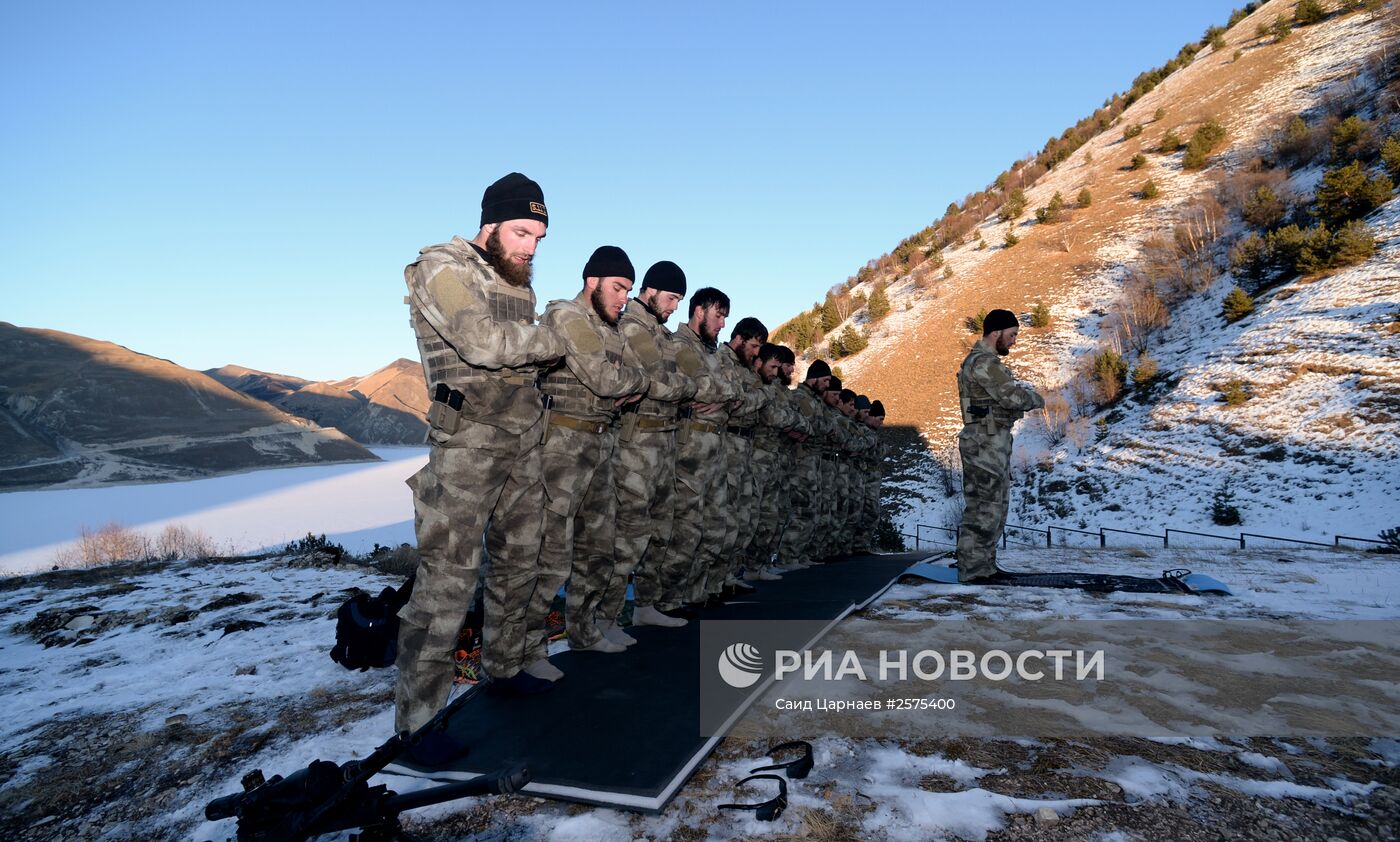 Военные учения в Чеченской Республике