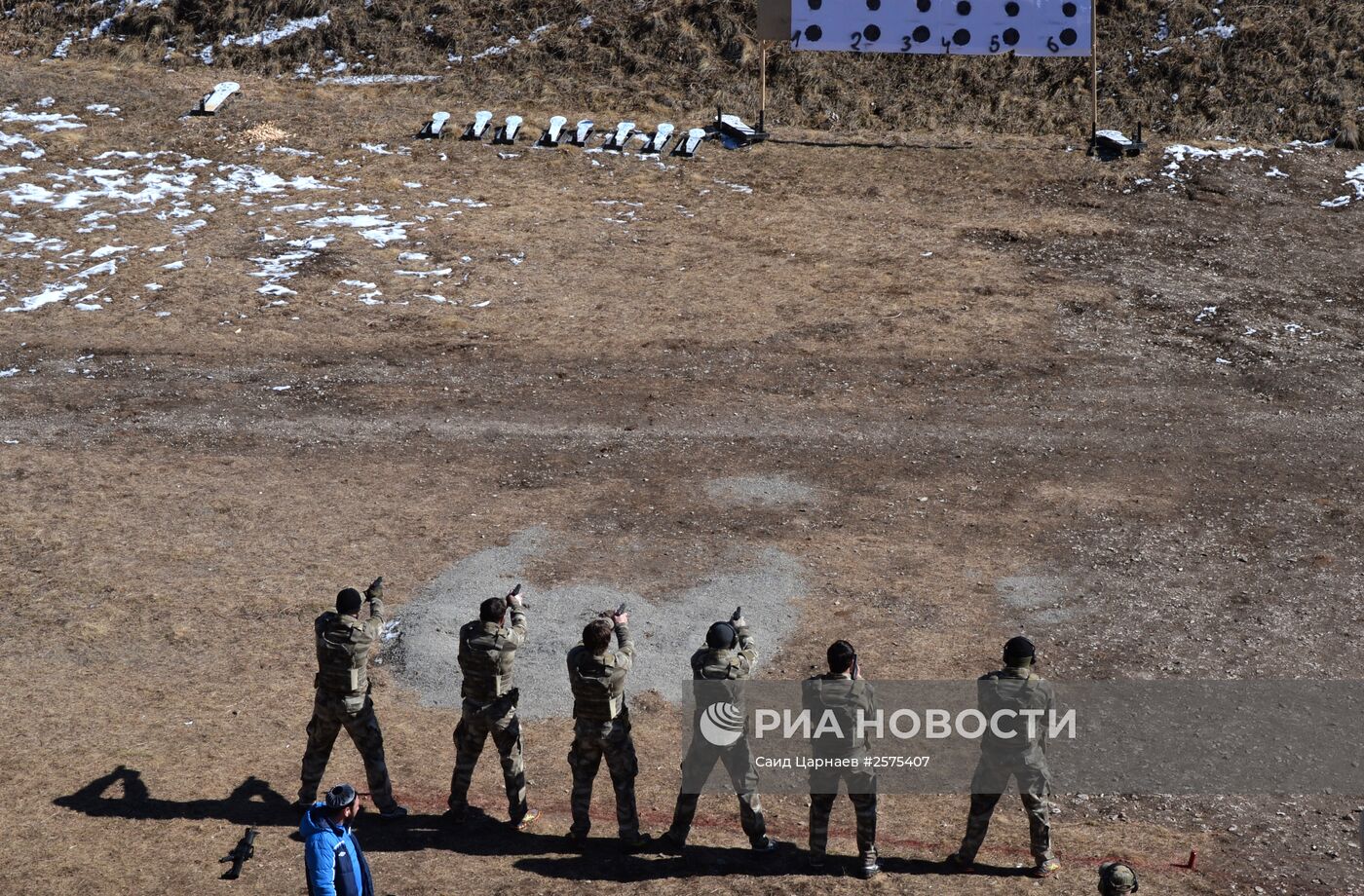 Военные учения в Чеченской Республике