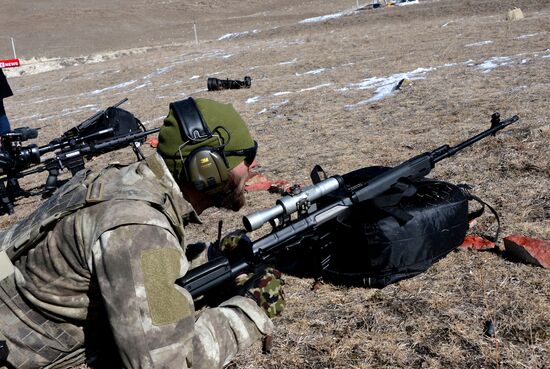 Военные учения в Чеченской Республике