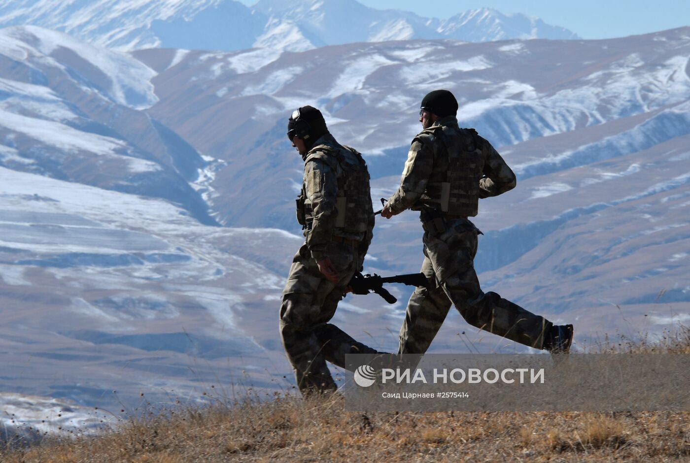 Военные учения в Чеченской Республике