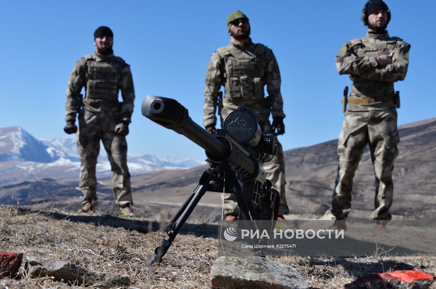 Военные учения в Чеченской Республике