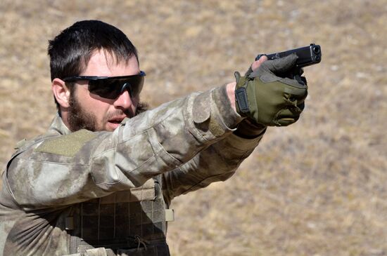 Военные учения в Чеченской Республике