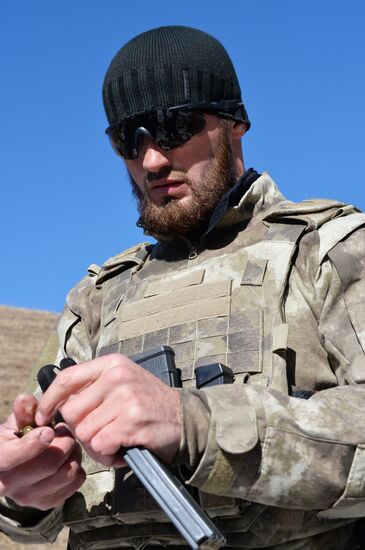 Военные учения в Чеченской Республике