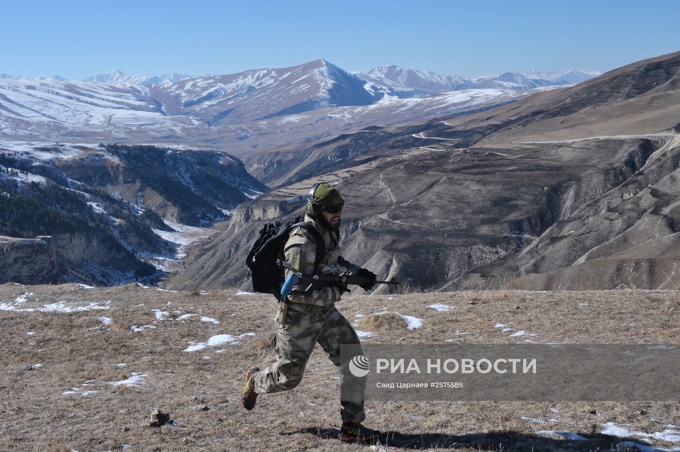 Военные учения в Чеченской Республике