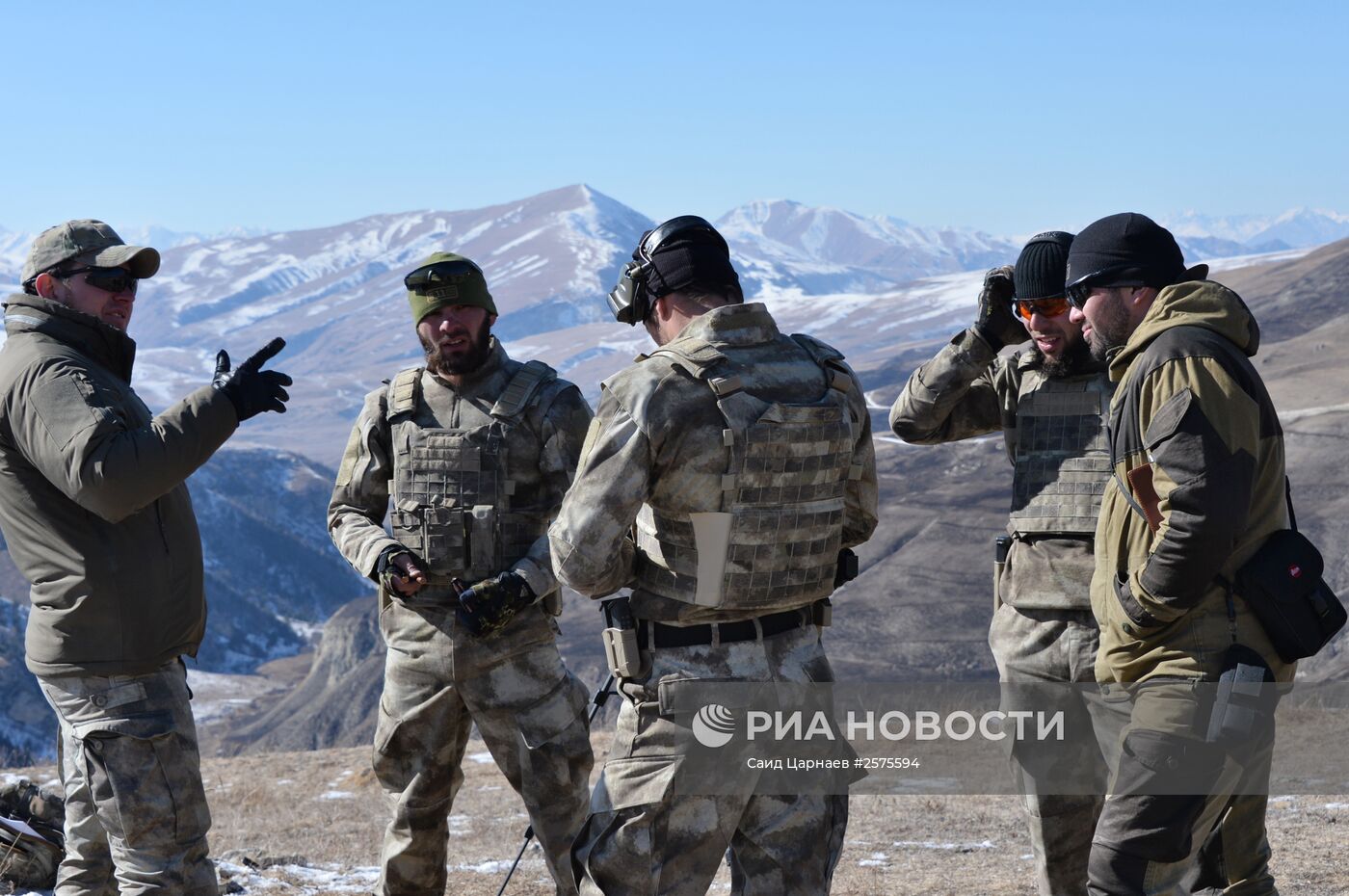 Военные учения в Чеченской Республике