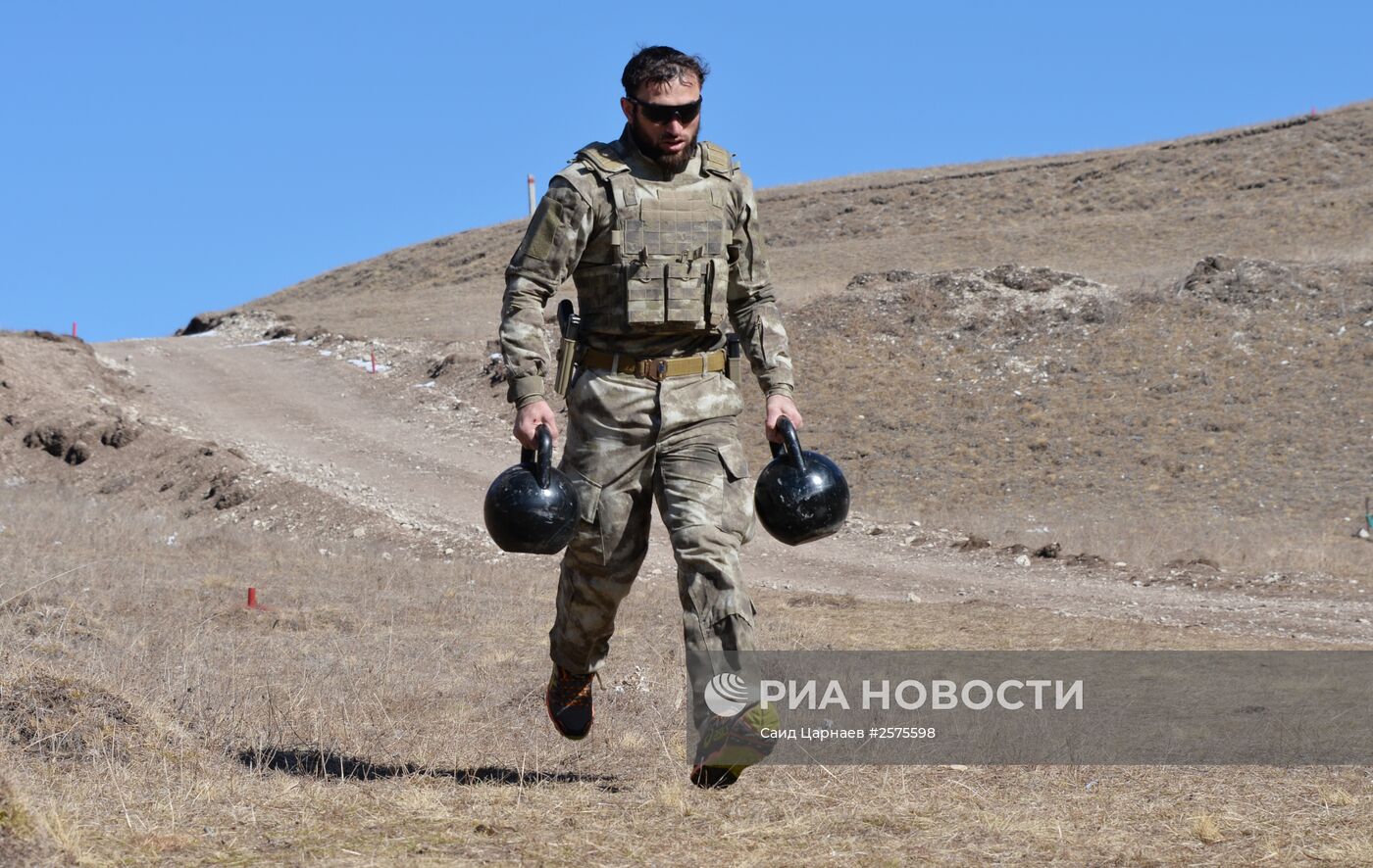 Военные учения в Чеченской Республике