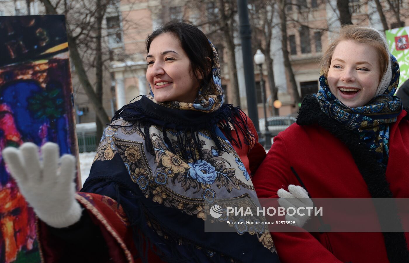 Празднование Широкой Масленицы в Москве