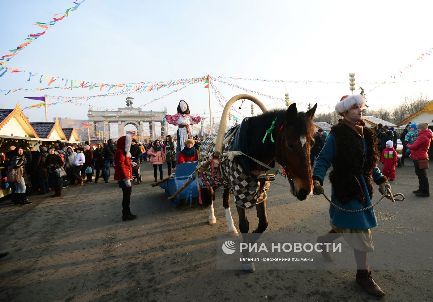 Празднование Широкой Масленицы в Москве