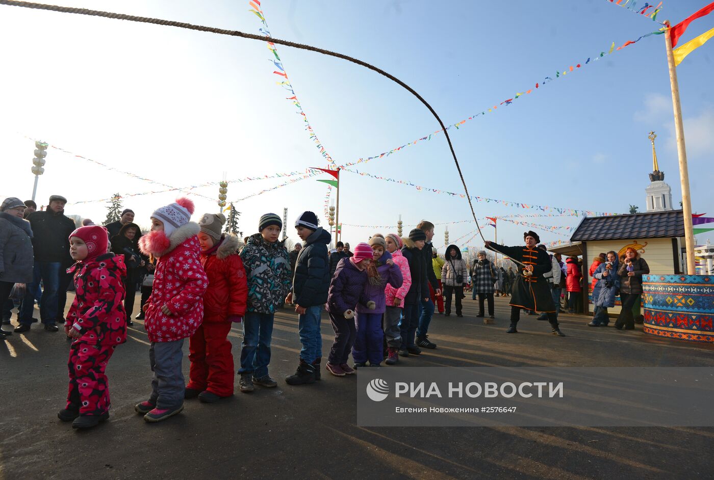 Празднование Широкой Масленицы в Москве