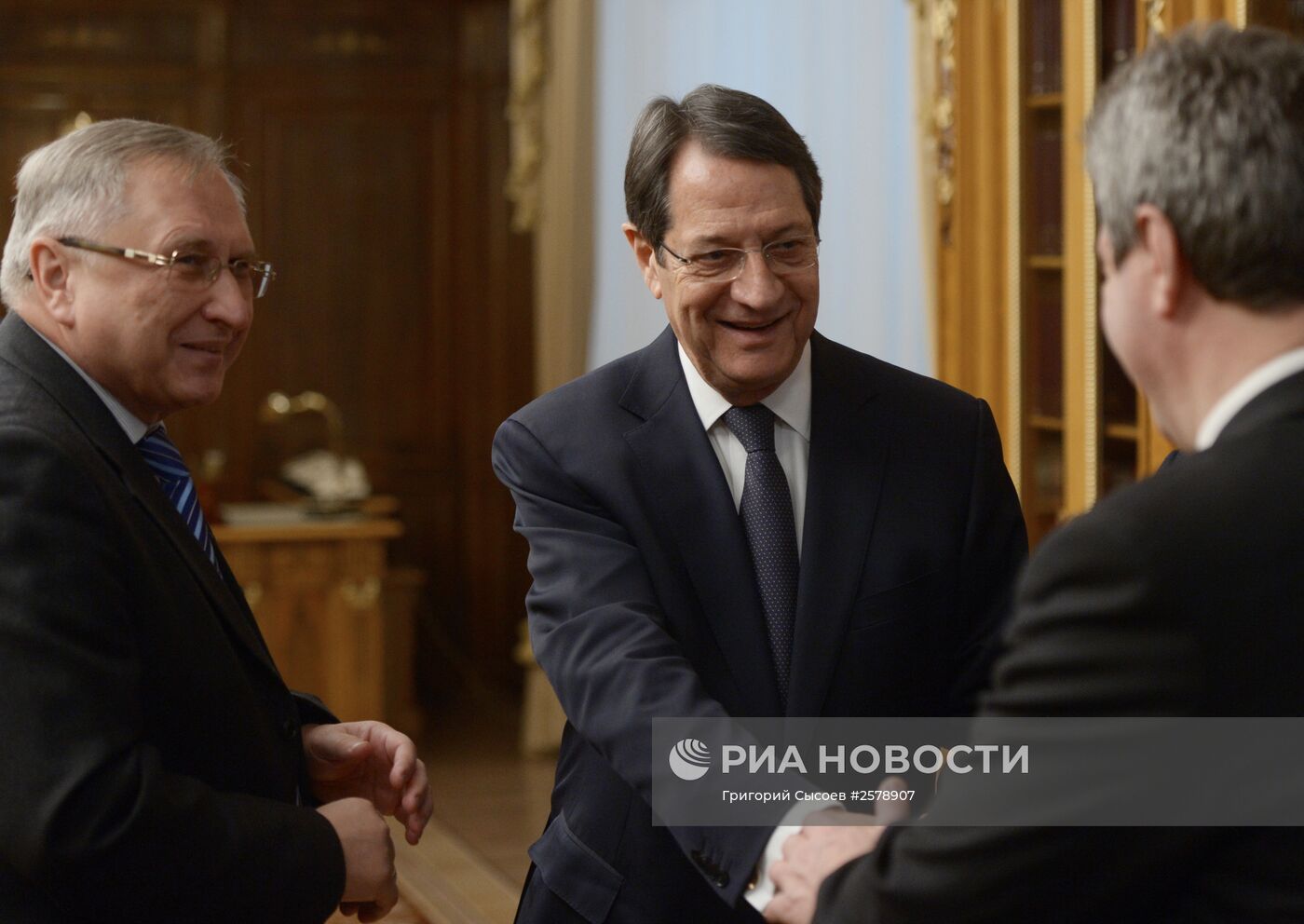 Встреча председателя Госдумы РФ С.Нарышкина с президентом Кипра Н.Анастасиадисом