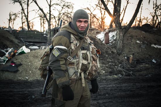 Ополченцы ДНР в Донецкой области