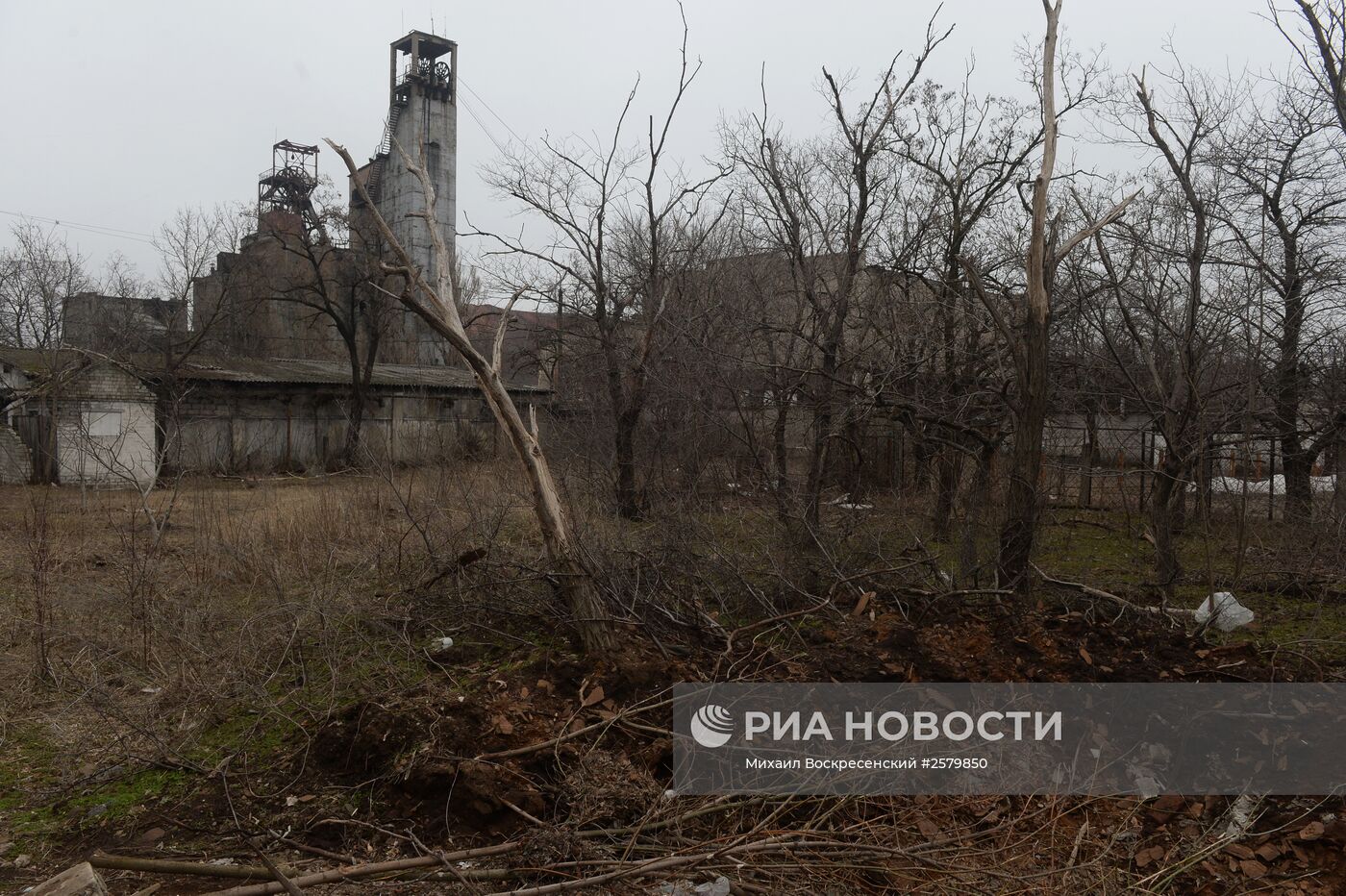 Шахта имени С.П. Ткачука в Харцызске на Донбассе