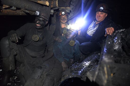 Шахта имени С.П. Ткачука в Харцызске на Донбассе