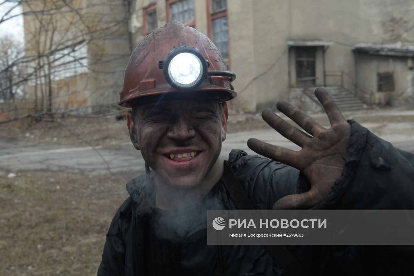 Шахта имени С.П. Ткачука в Харцызске на Донбассе